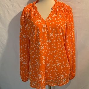 Chiffon Blouse, v-neck size L